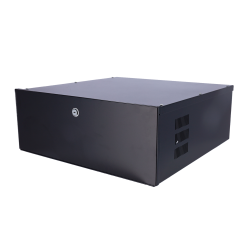 Caja metálica cerrada para DVR - Específico para CCTV - Para grabadores de hasta 4U rack - Cerradura de leva - Ventil...