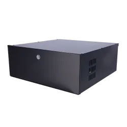 Caja metálica cerrada para DVR - Específico para CCTV - Para grabadores de hasta 4U rack - Cerradura de leva - Ventil... - Alarm