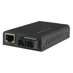 Conversor de medios - Ethernet RJ45 - Fibra multimodo - Conector SC dúplex - TRx 850 nm - Gigabit - Máximo 550 m - AlarmSystems.