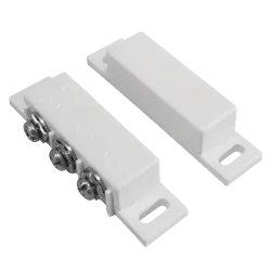 Contacto magnético - Apto para instalar en madera - Tecnología Reed - Sistema de conexión por terminal NC/NO - Resist... - Alarm