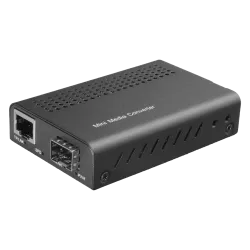 Conversor de medios - 1x Ethernet RJ45 - 1x SFP - Fast Ethernet - 10/100 Base-TX - Tamaño reducido - AlarmSystems.Shop