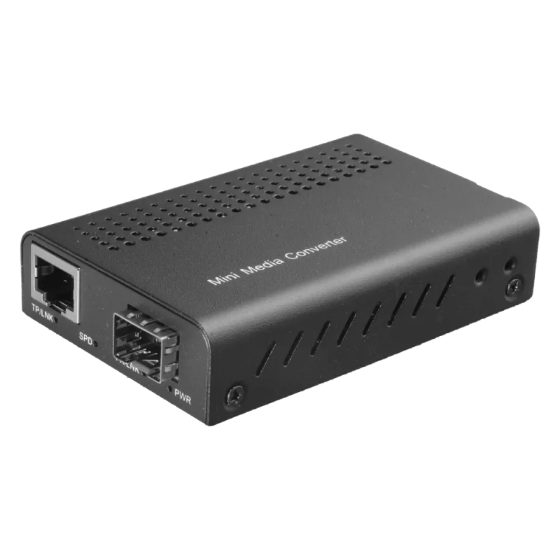 Conversor de medios - 1x Ethernet RJ45 - 1x SFP - Fast Ethernet - 10/100 Base-TX - Tamaño reducido - AlarmSystems.Shop