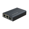 Conversor de medios - 2x Ethernet RJ45 - 1x SFP - Gigabit - 10/100/1000 Base-TX - Tamaño reducido