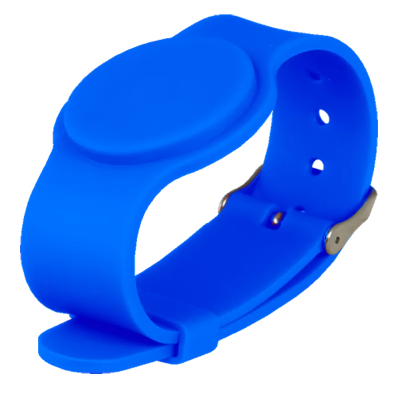 Pulsera de proximidad - ID por radiofrecuencia - MF pasivo | Color azul - Alta frecuencia 13.56 MHz - Correa ajustabl... - Alarm