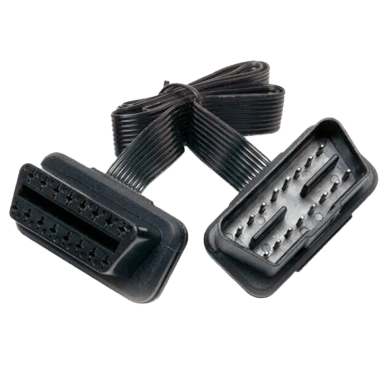 Cable extensor de OBD-II - Longitrud del cable de 0.7m - Compatible con dispositivos OBD-II - AlarmSystems.Shop