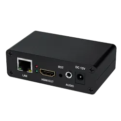 Decodificador Video - Resolución hasta 1920x1080p - Codificación H.265/H.264 - Hasta 4 x Stream - 54 x 90 x 29 mm / 1... - Alarm