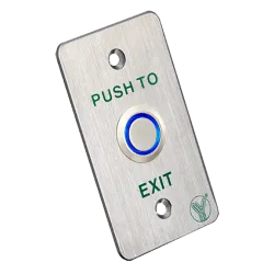 Pulsador de liberación de puerta con LED - Uso profesional - Testado 100.000 usos - NO/NC/COM | Empotrado o superfici... - Alarm