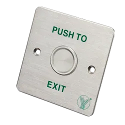 Botón de salida - Tipo piezoeléctrico - Apto para exterior IP68 - NO/COM | Empotrado o supeficie - Medidas 86 (Al) x ... - Alarm