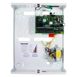 Central híbrida - Certificado grado 2 - 8 zonas cableadas en placa - 32 zonas adicionales inalámbricas o 46 cableadas... - Alarm