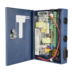 Caja de distribución de alimentación Slim - 1 entrada AC 220 V 5OHz - 9 salidas por par de cobre - Protección por fus... - Alarm