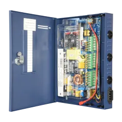 Caja de distribución de alimentación Slim - 1 entrada AC 220 V 5OHz - 18 salidas por par de cobre - Protección por fu... - Alarm