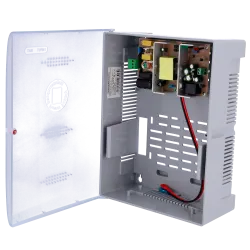 Caja de distribución de alimentación - 1 entrada AC 100-240 V 50/60 Hz - Tensión de salida DC 12V 5A - Caja de plás... - Alarm