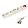 Regleta - 6 salidas hasta 250VAC / 16 A max. - Interruptor de encendido/apagado - Longitud del cable 1.5 metros - Col... - Alarm
