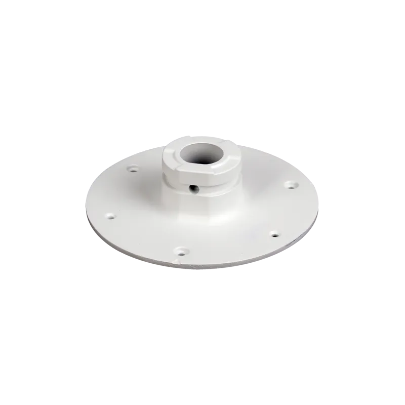 Soporte de techo - Apto para domos motorizadas - Fabricado en aluminio - 40 (Al) x 140 (Ø) mm - Pasador de cables - AlarmSystems