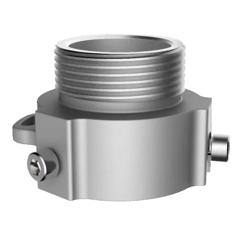 Rosca adaptadora - Para domos motorizadas - Aleación de aluminio - 49 (Al) x 60 (Ø) - 250 g - AlarmSystems.Shop
