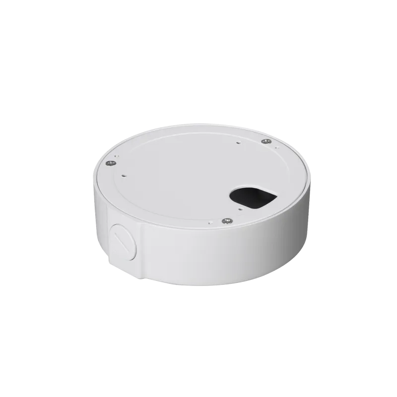 Caja de conexiones - Para cámaras domo - Apto para uso exterior - Instalación en techo o pared - Color blanco - AlarmSystems.Sh