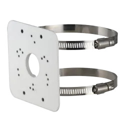 Soporte para mástiles/farolas - Para cámaras bullet o domos - Rango diámetro 80~150 mm - Apto para uso en exterior - ... - Alarm