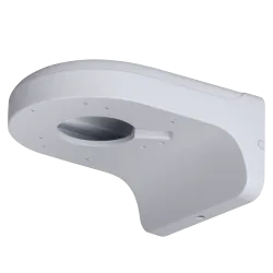 Soporte de pared - Para cámaras domo - Apto para uso en exterior - Color blanco - Carga máxima 1Kg - Pasador de cables - AlarmSy