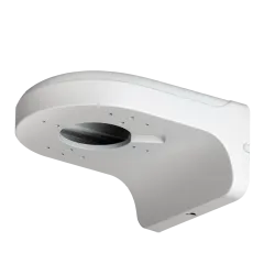 Soporte de pared - Para cámaras domo - Apto para uso en exterior - Color blanco - Carga máxima 1Kg - Pasador de cables - AlarmSy