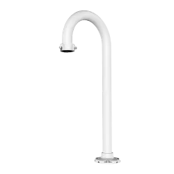 Soporte cornisa para domos motorizadas - Apto para uso exterior - Instalación en suelo - Color blanco - Pasador de ca... - Alarm