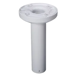 Soporte techo - Altura 240 mm - Apto para uso en exterior - Color blanco - Pasador de cables - AlarmSystems.Shop