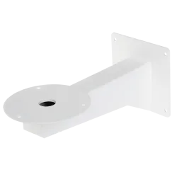 Soporte de pared - Para cámaras domo posicionadoras - Acero - Color blanco - Carga máxima 15 Kg - Pasador de cables - AlarmSyste