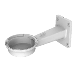 Soporte de pared - Para cámaras domo posicionadoras - Aluminio - Color blanco - Carga máxima 3.6 Kg - Pasador de cables - AlarmS