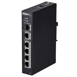 Switch ePoE Branded - 4 puertos PoE + 1 Uplink RJ45 - Velocidad 10/100 Mbps - Potencia máxima total 96 W - Soporta eP... - Alarm