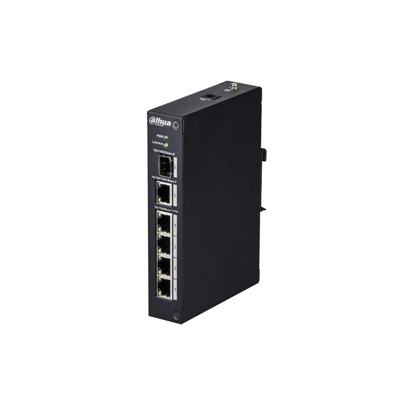 Switch ePoE Branded - 4 puertos PoE + 1 Uplink RJ45 - Velocidad 10/100 Mbps - Potencia máxima total 96 W - Soporta eP... - Alarm