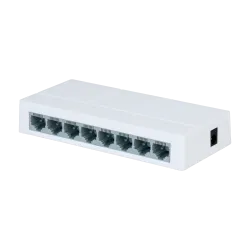 Switch Branded Fast Ethernet - 8 puertos RJ45 - Velocidad 10/100Mbps - Buffer mejorado para transmisión de video - Pl... - Alarm