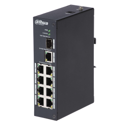 Switch PoE Branded - 8 puertos PoE + 1 Uplink RJ45 - Velocidad 10/100 Mbps - Potencia 30 W por puerto - Potencia máxi...