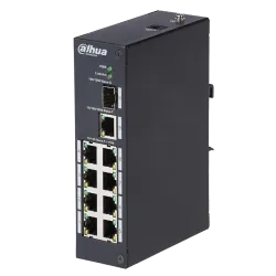 Switch PoE Branded - 8 puertos PoE + 1 Uplink RJ45 - Velocidad 10/100 Mbps - Potencia 30 W por puerto - Potencia máxi... - Alarm