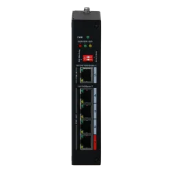 Dahua - Extensor PoE - Permite ampliar el alcance de la alimentación POE - Velocidad 4x 10/100Mbps + 1x 10/100/1000M... - Alarm