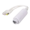 PoE Splitter - Para cámaras IP no PoE - Entrada RJ45 (PoE) / Salida RJ45 y jack - Velocidad 10/100Mbps - Potencia ... - Alarm