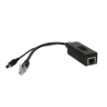 PoE Splitter - Para cámaras IP no PoE - Entrada RJ45 (PoE) - Salida RJ45 y jack - Potencia máx 25 W / DC 12 V - ... - Alarm