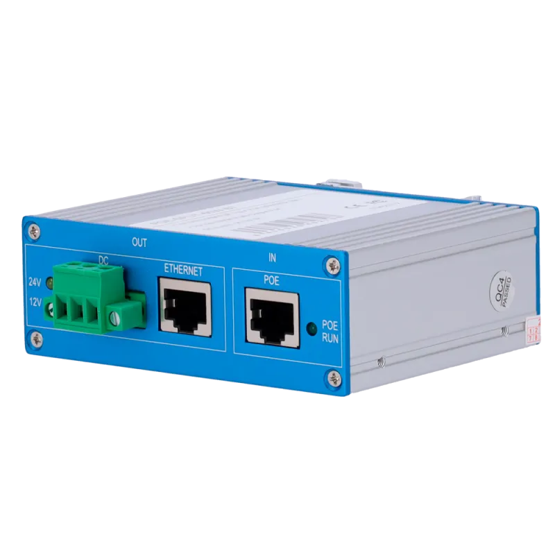 PoE Splitter - Para cámaras IP no PoE - Entrada RJ45 (PoE) / Salida RJ45 y jack - Velocidad10/100/1000Mbps - Pote... - Alarm