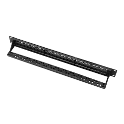 Patch panel vacio de 24 puertos UTP/RJ45 - Formato enrackable 1U - Sin electrónica - Tamaño 1U para facilitar la inst... - Alarm