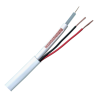 Cable Combinado - RG59 + alimentación - Rollo de 100 metros - Cubierta color blanco - Diámetro exterior 9.0 mm - Baja...