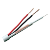 Cable Combinado - Micro RG59 + alimentación - Rollo de 100 metros - Cubierta color blanco - Diámetro exterior 6.8 mm ...