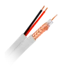 Cable Combinado - Mini RG59 + alimentación SIAMÉS - Rollo de 100 metros - Cubierta color blanco - Diámetro exterior 6... - Alarm