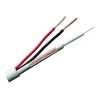 Cable Combinado - Micro RG59 + alimentación - Rollo de 300 metros - Cubierta color blanco - Diámetro exterior 6.8 mm ... - Alarm