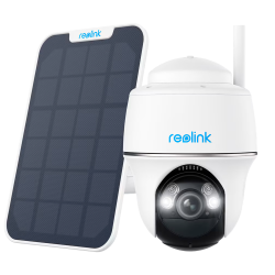 Reolink Camara WiFi a Batería con Panel Solar - 5MP (2880 x 1616) - IR 10 m / Sirena - Deteccion PIR Humanos / Vehíc...