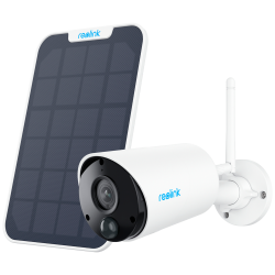 Reolink Camara WiFi a Batería con Panel Solar - 2K / 3MP (2304 x 1296) - IR 10 m / Sirena - Deteccion PIR Humanos / V...