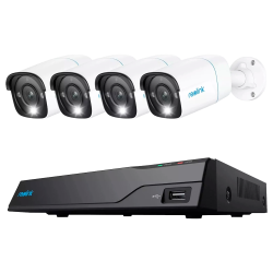 Reolink Kit NVR PoE + 4 camaras 5MP PoE 2TB - 5MP (2880x1616) - Deteccion Humanos / Mascotas / Vehículos - e-SATA - 2...