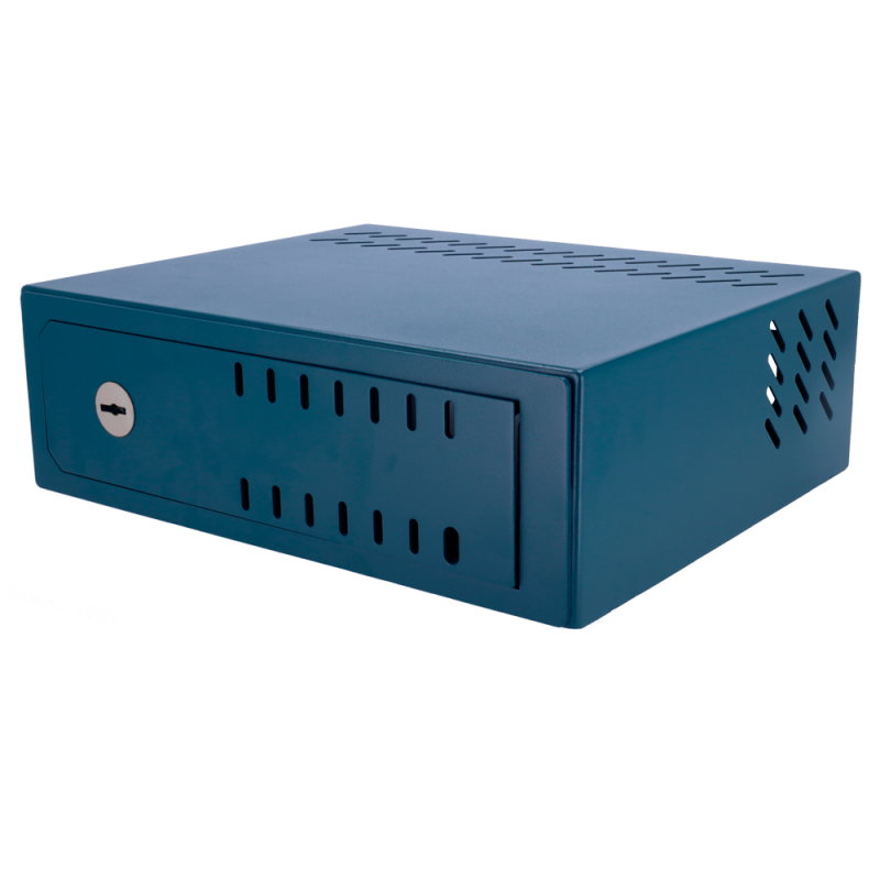 Caja fuerte para DVR - Específico para CCTV - Para DVR de 1U rack - Cerradura mecánica - Con ventilación y pasacables...