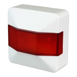 Maxfire - Piloto de indicación de acción con LED rojo - Especial para incendio - Plástico ABS blanco - Reducidas dime... - Alarm