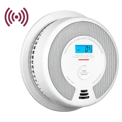 Detector de CO y humo autónomo X-Sense - Permite conectar 24 detectores por RF 868MHz - Duración de la batería 10 año... - Alarm