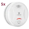 Pack de 5 detectores de humo autónomo X-Sense - Duración de la batería 10 años (no reemplazable) - Indicador luminoso... - Alarm