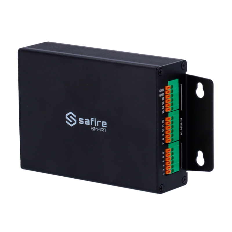 Safire Smart - Caja de entradas y salidas de alarma - 16 Entradas de alarma - 6 Salidas de relé - Plug and Play / Com...