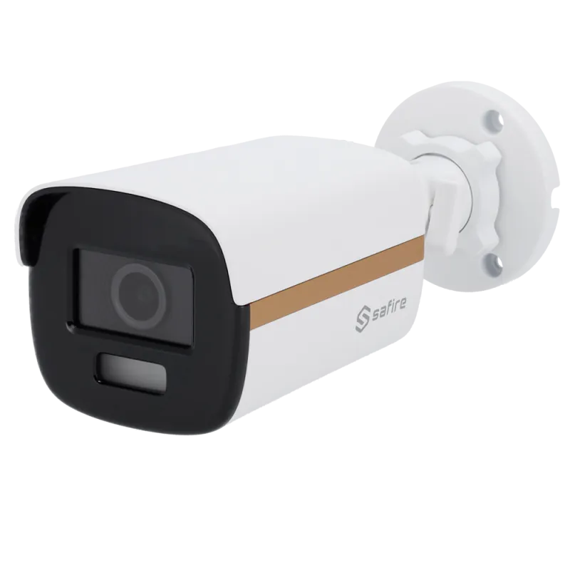 Safire Cámara Bullet Gama ULTRA - Salida HDTVI - 8Mpx CMOS Night Color - Lente 2.8 mm White Light alcance 40m - WDR (... - Alarm